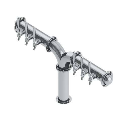 BrewXpipe Wing Tower – 6 Faucets – SS Polished – Glyco Cold Technology C1091 Kromedispense