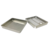 8" x 7" Recessed / Over Counter Drip Tray - Brushed Stainless - Without Drain C064 Kromedispense