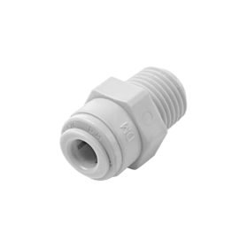 Plastic Quick 3/8" Inlet x 1/2" NPTF Male Connector