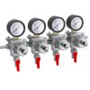 Precision - Secondary CO2 Gas Regulators - 4 Outlet-Inline