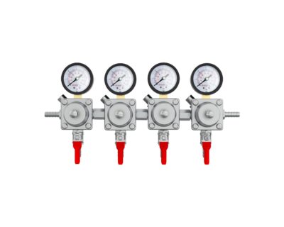 Precision - Secondary CO2 Gas Regulators - 4 Outlet-Inline