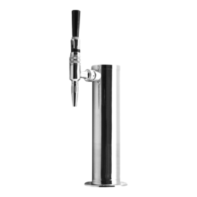 Cold Brew Tower - 1 Faucet with 100% SS Contact - SS Polished - Air Cooled C1029 kromedispense