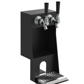 clamp on draft beer tower two taps
