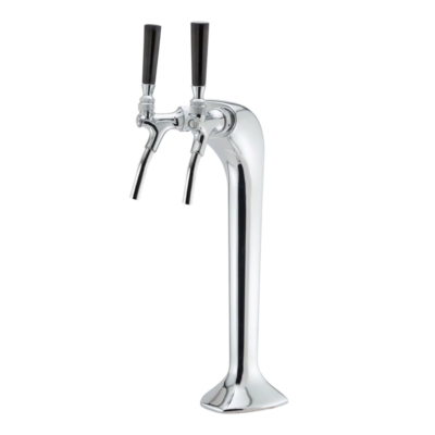 Wine Tower – 2 Faucets with 100% SS 316 Contact – Polished Chrome – Air Cooled C1432 Kromedispense