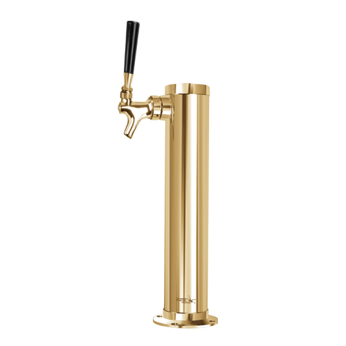 3″ Column with 3/16″ Column Shank – 1 Faucet – Vibrant Gold Color – Air cooled C174 Kromedispense
