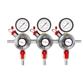 Precision Plus Secondary Beer Regulator - Low Pressure - 0-60 PSI - 3 Gauge / 3 Products