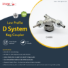 Low Profile D system Keg Coupler - 100% stainless Steel C4999 kromedispense