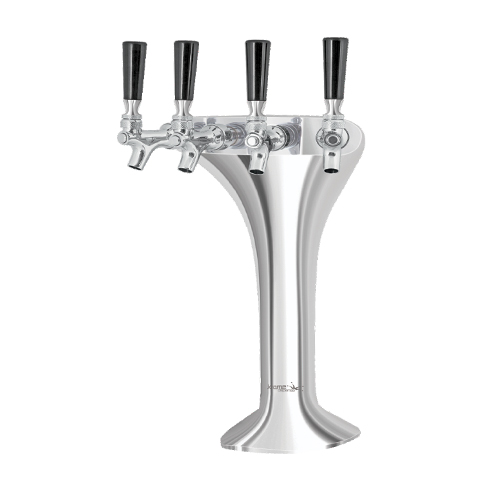 Snake Tower - 4 Faucets - Chrome Plated Brass - Air Cooled C586 Kromedispense