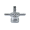 Duplex Coupler - Hex Nut to Beer Line Cleaning Attachment-C6011-Kromedispense