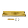 12" x 5" Surface Drip Tray - Vibrant Gold Finish - With Drain C818 kromedispense