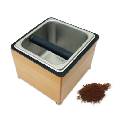 7.32" x 6.85" Wooden Counter Top Knock Box