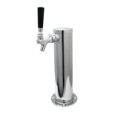 3" Column Beer Tower - 1 Faucet - SS Polished - Air Cooled C173 kromedispense
