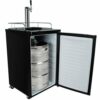 3" Column Beer Tower - 1 Faucets with 100% SS Contact - Brushed Stainless - Air Cooled C1031
