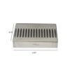 5.7" x 4.6" Deep Drip Tray - Brushed Stainless - Without Drain C4000 kromedispense