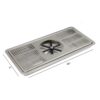 16" x 7" Center Spray Pitcher Rinser Drip Tray - Brushed Stainless - With Drain C4008 kromedispense