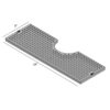 24" x 8" Cut Out Surface Mount Drip Tray - Brushed Stainless - 4" Column - With Drain C4024 kromedispense