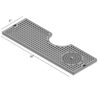 24"x 8'' Cut Out Surface Mount Drip Tray With Rinser - Brushed Stainless C4025 kromedispense