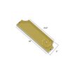 46" x 8" Surface Mount Drip Tray With Rinser - Vibrant Gold Colour - Two Side Cut-Out C4047 Kromedispense