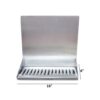 16" x 6" x 14" Shank Mounted Drip Tray - Brushed Stainless - With Drain - Without Faucet C4160 kromedispense