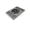 10" x 7" Center Spray Glass Rinser Drip Tray - Brushed Stainless - With Drain C465 kromedispense