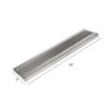 20" x 5" Surface Drip Tray - Brushed Stainless - With Drain C616 kromedispense