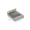 4" x 4.5" Wall Mount Drip Tray - Brushed Stainless - Without Drain C646 Kromedispense