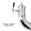 Wall lamp Beer Tower – 1 Faucet – SS Polished – Air Cooled C1200 kromedispense
