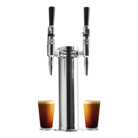 Nitro Coffee Tower - 2 Faucets - SS Polished - Air Cooled C1013 kromedispense