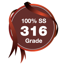 100% SS 316 Grade