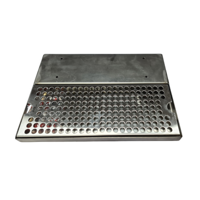 Under Bar Mount Drip Tray - With Drain - Stainless Steel Krome Dispense