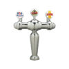 Inspire Tower - 3 Faucets - Polished Chrome -Illuminated - Glyco Cold Technology C1524 Kromedispense
