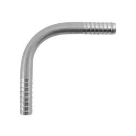 Stainless steel Elbow with 1/4" Barbed ends C114 Kromedispense