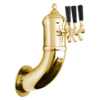 Wall lamp Beer Tower - 3 Faucets - Vibrant Gold Finish - Air Cooled C1205 Kromedispense