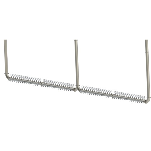BrewXpipe Ceiling Tower - 64 Faucets - Brushed Stainless - Glyco Cold Technology C1265 Kromedispense