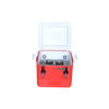 24Qt. Jockey Box Coil Cooler - 2 Side Mounted Faucets - Red C149 kromedispense