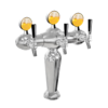 Inspire Tower - 3 Faucets - Polished Chrome -Illuminated - Glyco Cold Technology C1524 Kromedispense