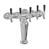 Inspire Tower - 5 Faucets - Chrome Plated Brass - Glyco Cold Technology C1525 Kromedispense