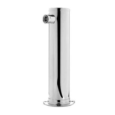 3″ Column Tower – 1 Faucet – 100% SS Polished – Air Cooled ( Without Faucet ) C273.NOF Kromedispense
