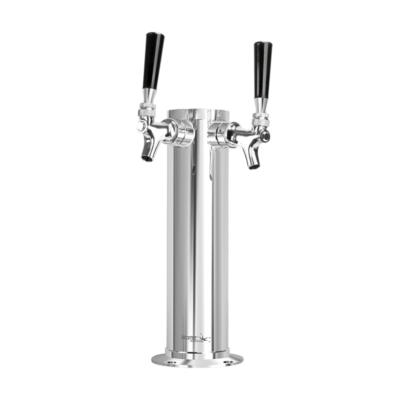 3″ Column Tower – 2 Faucet – 100% SS Contact – SS Polished – Air Cooled C274 Kromedispense