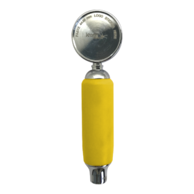 Yellow Plastic Faucet Handle With Badge Holder C374 Kromedispense