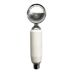 White Plastic Faucet Handle With Badge Holder C376 Kromedispense
