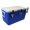 100Qt. Jockey Box Coil Cooler - 3 Side & Centre Mounted Faucets - Blue C4104 kromedispense