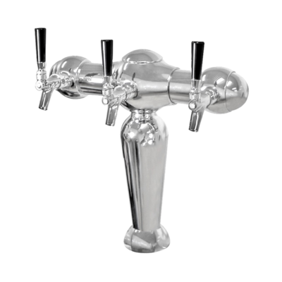 Inspire Tower - 3 Faucets - Chrome Plated Brass - Glyco Cold Technology (US TAP) C532 Kromedispense