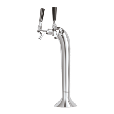 Snake Tower - 2 Faucets - Chrome Plated Brass - Air Cooled C534 Kromedispense