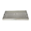 12" x 8" Surface Drip Tray - Brushed Stainless - With Drain C624 kromedispense