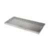 12" x 8" Surface Drip Tray - Brushed Stainless - Without Drain C626 kromedispense