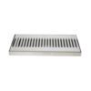 12" x 6" Surface Drip Tray - Brushed Stainless - Without Drain C632 kromedispense