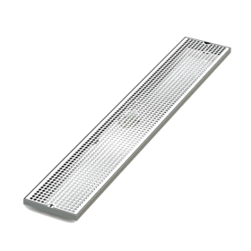 45″ x 7″ Surface Drip Tray – Brushed Stainless – With Drain C638 kromedispense