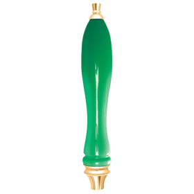Pub Style Handle With Gold Fittings-Green C678 Kromedispense