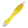 Pub Style Handle with silver fittings-Yellow C685 kromedispense